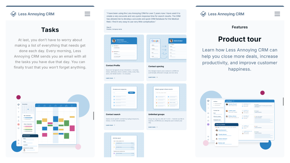 Less Annoying CRM